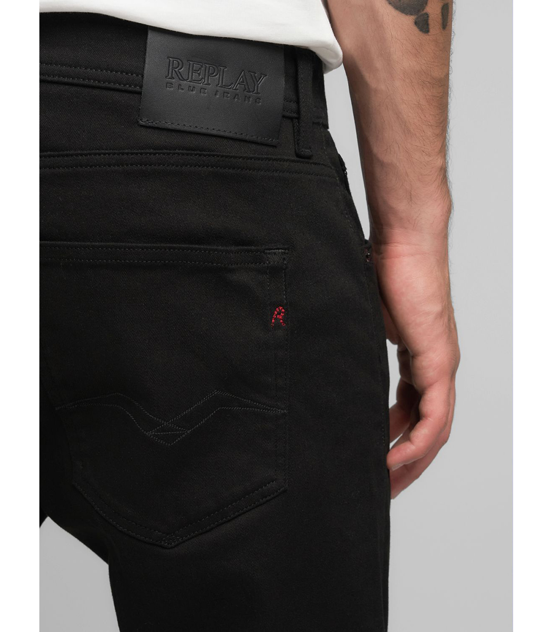 ストレートフィットGROVER 11.5oz Hyper Flex ブラックデニム 詳細画像 ブラック 7